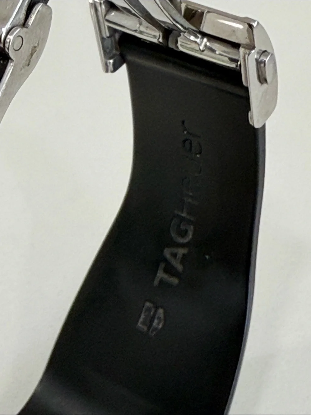 Tag Heuer Microtimer Steele Rubber Quartz Mens Watch Polished